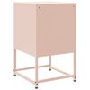 vidaXL Nachttische 2 Stk. Rosa 36x39x60,5 cm Stahl