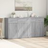 vidaXL Sideboards 2 Stk. Grau Sonoma 79x38x80 cm Holzwerkstoff