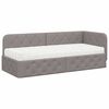 vidaXL Eckbettgestell Taupe 80 x 200 cm Stoff