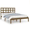 vidaXL Massivholzbett Honigbraun 135x190 cm