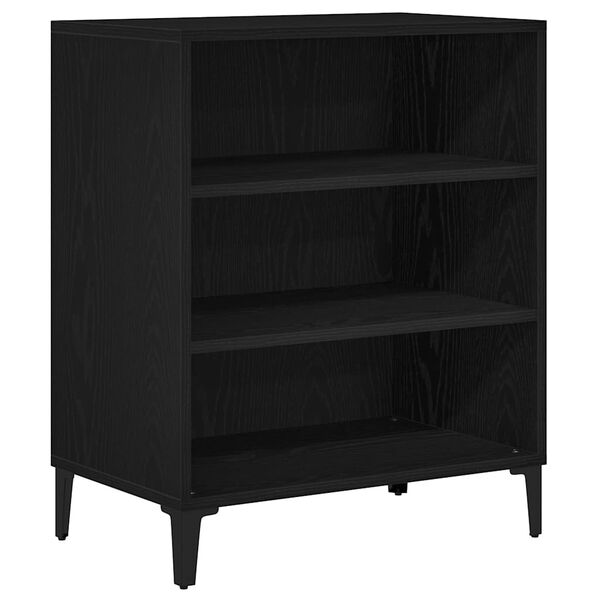 vidaXL Sideboard Schwarz Eichen-Optik 57 x 35 x 70 cm Holzwerkstoff