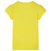 Kinder-T-Shirt Knallgelb 128