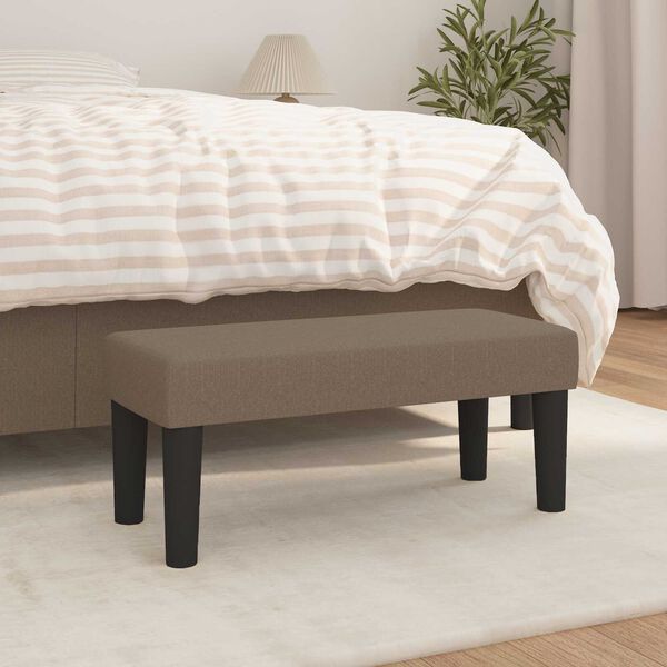 vidaXL Sitzbank Taupe 70x30x30 cm Stoff