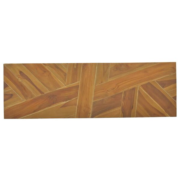 vidaXL Konsolentisch 110x35x75 cm Massivholz Teak