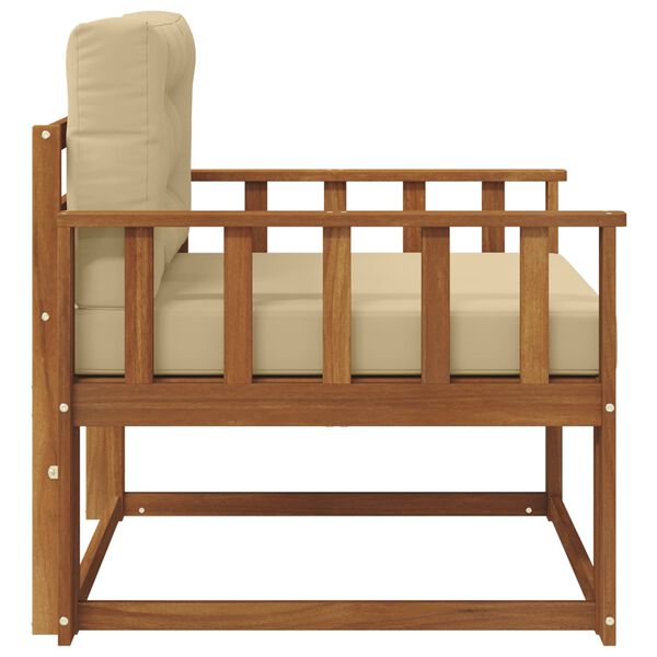 vidaXL Outdoor Mittelsofa Massivholz Akazie Natur