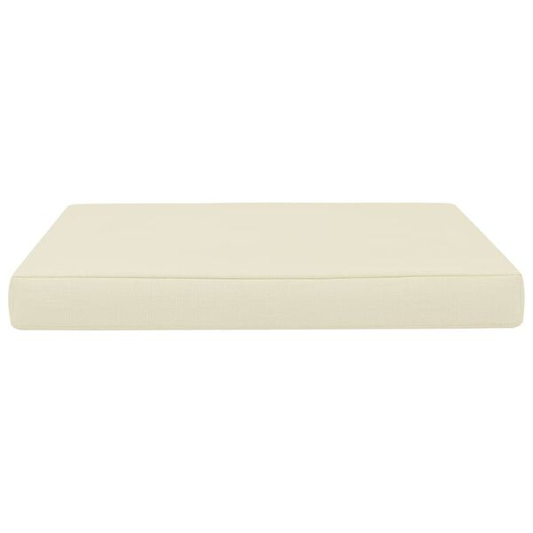 vidaXL Palettenkissen 60x61,5x6 cm Creme Stoff