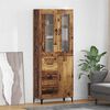 vidaXL Highboard Wandmontiert Altholz 69,5 x 34 x 180 cm Holzwerkstoff