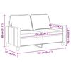vidaXL 2-Sitzer-Sofa Weinrot 120 cm Stoff