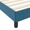 vidaXL Boxspringbett mit Matratze Dunkelblau 200 x 220 cm Stoff