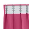 vidaXL Verdunkelungs-Vorh&auml;nge mit Ringen 2 pcs Helles Pink