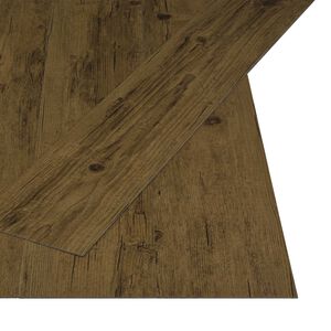 vidaXL Selbstklebende Bodenbelagsdiele Naturbraun 4,46 m&sup2; 32 Stk. PVC