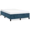 vidaXL Bettgestell ohne Matratze Dunkelblau 120x200 cm Samt