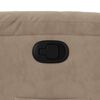 vidaXL Relaxsessel mit Aufstehhilfe Taupe Mikrofasergewebe