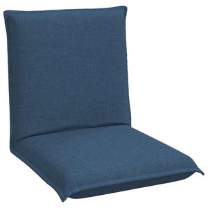 vidaXL Verstellbarer Fu&szlig;sessel Blau Stoff