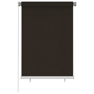 vidaXL Au&szlig;enrollo 100x140 cm Braun HDPE