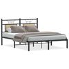 vidaXL Bettgestell ohne Matratze Sonoma-Eiche 150x200 cm Holzwerkstoff