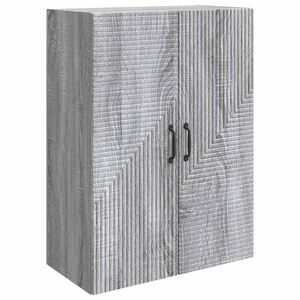 vidaXL Wandschrank Grau Sonoma 66 x 34,5 x 90 cm Holzwerkstoff