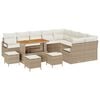 vidaXL Garten-Sofa-Set 13 Stk. 12-Sitzanzahl Beige