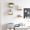 vidaXL Wandregal 4 pcs Beige 23 x 23,5 x 4 cm Holzwerkstoff