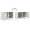 vidaXL TV-Schrank Wei&szlig; 67x39x44 cm Stahl