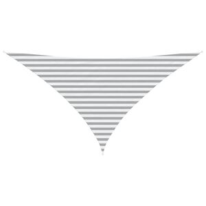 vidaXL Sonnensegel Hellgrau und Wei&szlig; 3,5 x 3,5 x 4,9 m