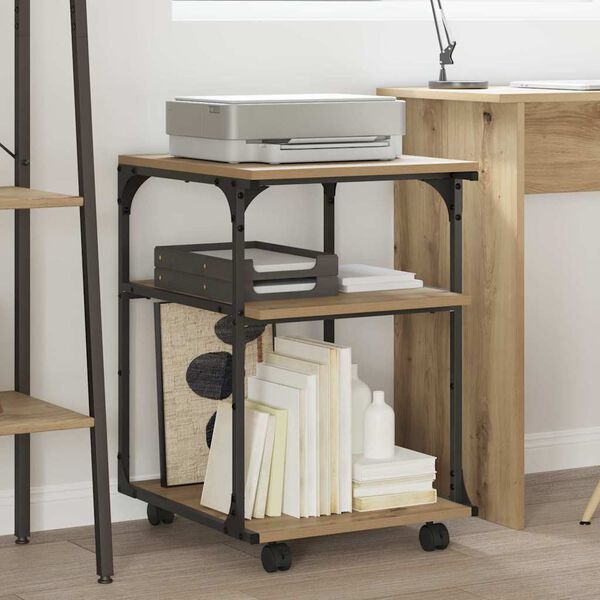 vidaXL Druckerst&auml;nder Artisan-Eiche 43 x 48 x 64 cm Holzwerkstoff