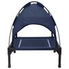 vidaXL Hundebett Marineblau s Stahl