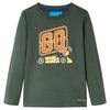 Kinder-Langarmshirt Dunkelgr&uuml;n 104