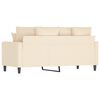 vidaXL 2-Sitzer-Sofa Creme 140 cm Samt