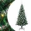 vidaXL K&uuml;nstlicher vorbeleuchteter Weihnachtsbaum Gr&uuml;n 180 cm