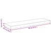 vidaXL Schweberegal Eiche-Optik 80x23,5x3,8 cm MDF