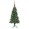 vidaXL Eckiger k&uuml;nstlicher Weihnachtsbaum Gr&uuml;n 120 cm PVC und Metall