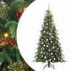 vidaXL K&uuml;nstlicher klappbarer Weihnachtsbaum Gr&uuml;n 180 cm PE und PVC