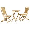 vidaXL 3-tlg. Bistro-Set Bambus