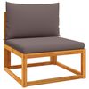 vidaXL 8-tlg. Gartensofa-Set mit Kissen Holz Akazie & Seil