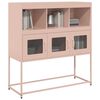 vidaXL Sideboard Rosa 100,5x39x107 cm Kaltgewalzter Stahl