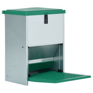 vidaXL Gefl&uuml;gel-Futterautomat Feedomatic mit Pedal 12 kg