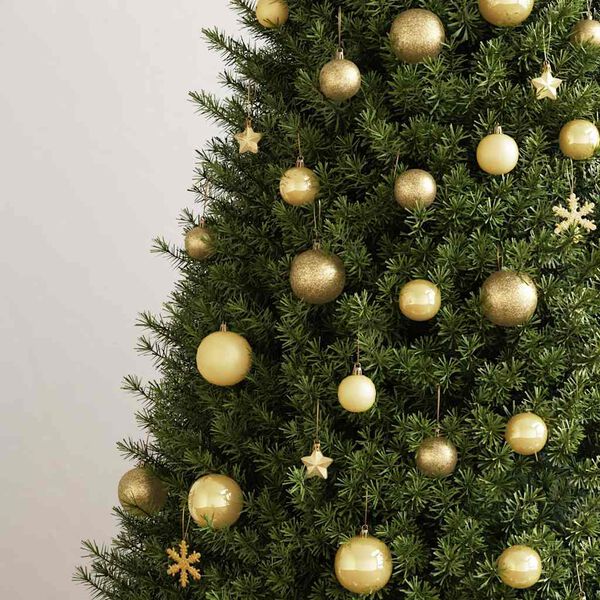 vidaXL 111-tlg. Weihnachtskugel-Set Golden Polystyrol