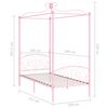 vidaXL Himmelbett-Gestell Rosa Metall 100 x 200 cm