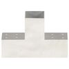 vidaXL Pfostenverbinder 4 Stk. T-Form Verzinktes Metall 81 x 81 mm