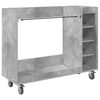 vidaXL Golf Schrank Mit Rad Uni Beton Grau 120 x 45 x 98 cm