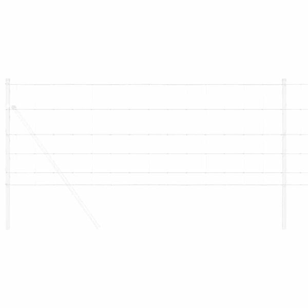 vidaXL Feldzaun Silber 50 x 0,8 m Verzinkter Stahl