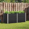 vidaXL Garten-Hochbeet 200x100x91 cm WPC Grau