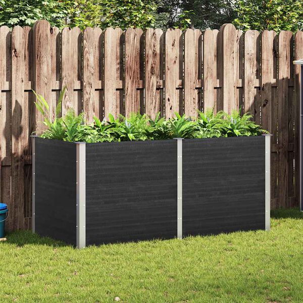 vidaXL Garten-Hochbeet 200x100x91 cm WPC Grau