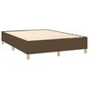 vidaXL Boxspringbettgestell Dunkelbraun 140x200 cm Stoff