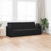 vidaXL Boden-Sofa-Bett 200cm Schwarz Samt
