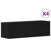 vidaXL TV-Schrankset 4 pcs Schwarz Eichen-Optik 100 x 30 x 30 cm