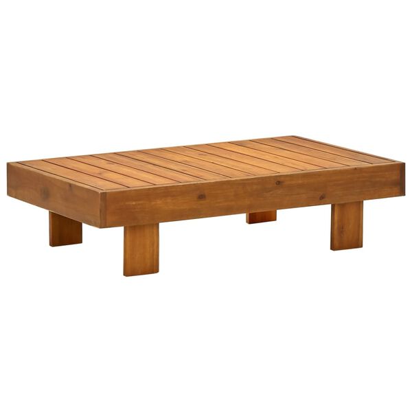 vidaXL 3-tlg. Garten-Lounge-Set mit Cremewei&szlig;en Kissen Massivholz