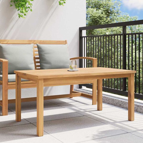 vidaXL Couchtisch Braun 110 x 55 x 45 cm Teak-Massivholz