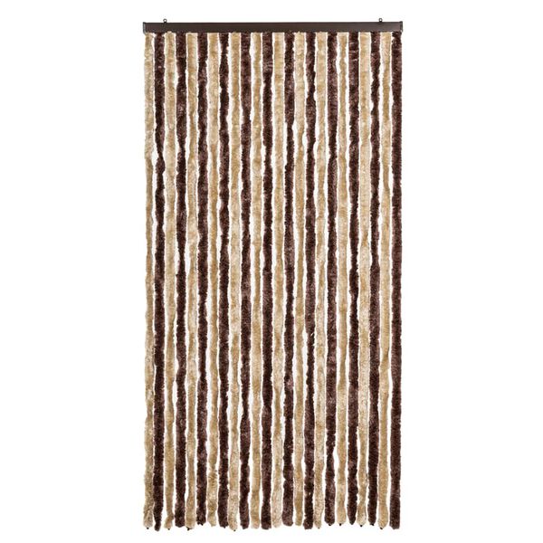 vidaXL Fliegenvorhang Beige und Hellbraun 100x230 cm Chenille